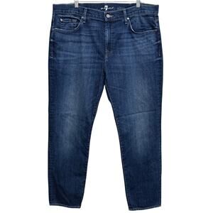 7 For All Mankind ADRIEN Jeans Men’s 38x30 Medium Wash Slim Leg Denim Pants